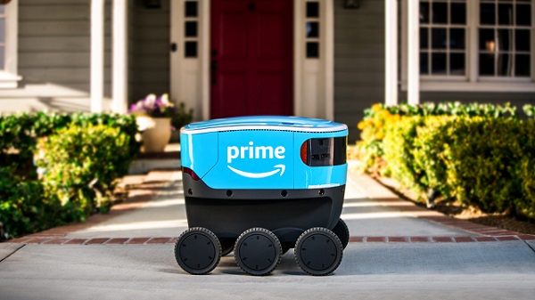 Autonómny donáškový robot Amazon Scout.