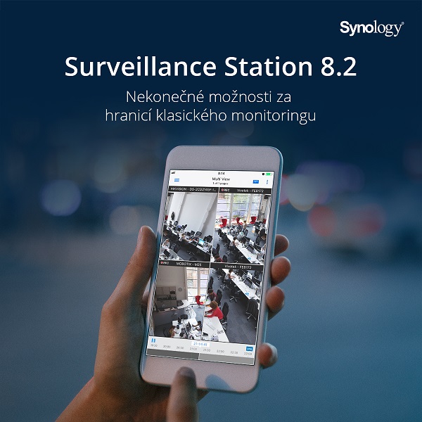 Služba Surveillance Station 8.2 premení váš smartfón na IP kameru.