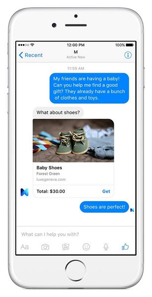 aplikácia, digiálny asistnent, Facebook, M, osobný asistent, osobný digitálny asistent, sociálna sieť, softvér, technológie, novinky