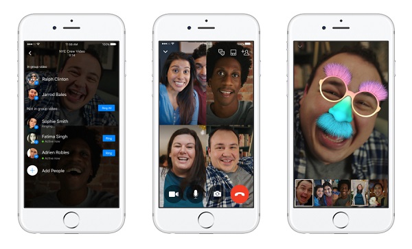 Spoločnosť Facebook spustila pre Messenger novú funkciu Group Video Chat, ktorá používateľom prináša možnosť skupinových video hovorov