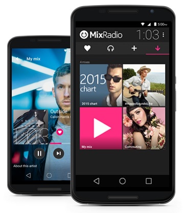 MixRadio, aplikácia, softvér, Microsoft Phone, Android, iOS, LINE, HTC, Adidas, Harman Kardon, hudba, streaming, playlist, skladby, pesničky, služba