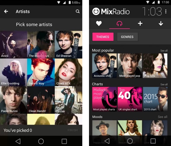 MixRadio, aplikácia, softvér, Microsoft Phone, Android, iOS, LINE, HTC, Adidas, Harman Kardon, hudba, streaming, playlist, skladby, pesničky, služba
