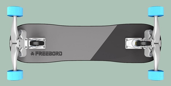 Šesťkolesový skejtbord s odpružením Freebord 5-X.