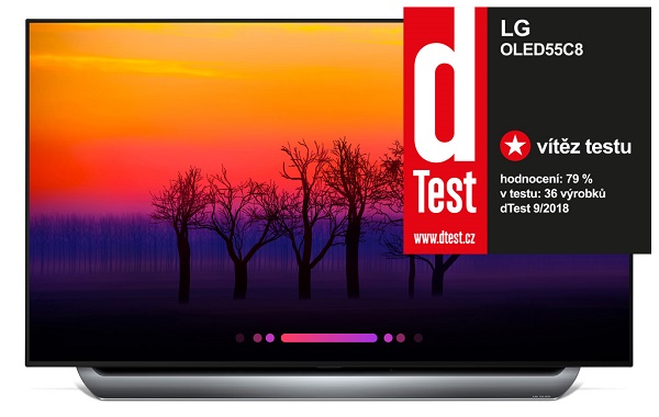 LG OLED TV ako víťaz testu.