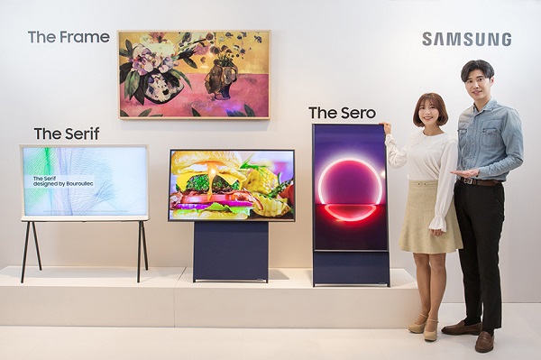 Modely inovatívnych QLED televízorov z dielne spoločnosti Samsung.