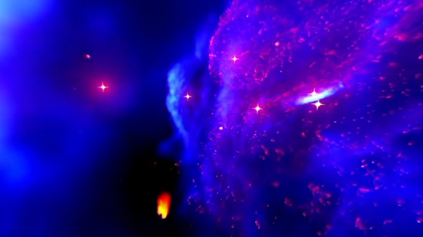 360 stupňové video sprostredkuje zážitok objavenia chaotického srdca našej galaxie z pohľadu masívnej čiernej diery Sagittarius A*.