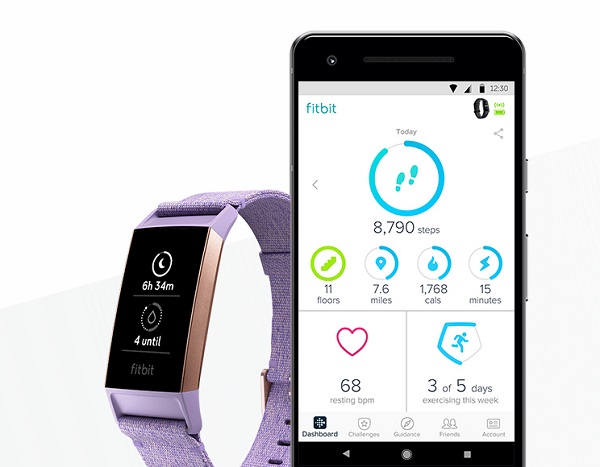 Fitness náramok Fitbit Charge 3.