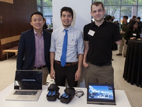 Tím stojaci za technológiou GEAR - zľava Adam Li, Nate Tran a Gyorgy Levay