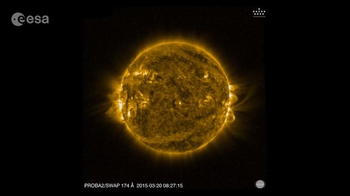 ESA: Zatmenie Slnka